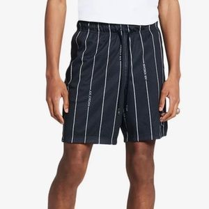 NWT Jordan Essential Pinstripe Printed Short DM1357 010 Black Multi Size